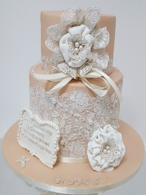 christening cakes dress
