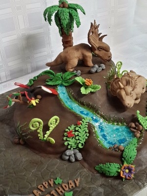Dino cake